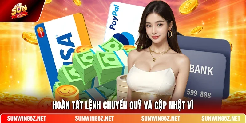 Hoàn tất lệnh chuyển quỹ và cập nhật ví